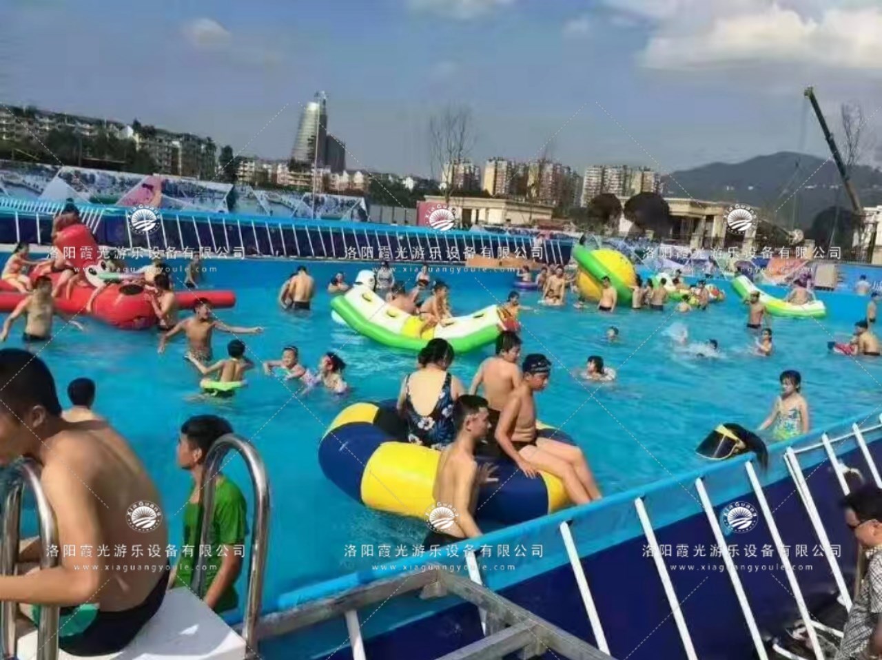 三穗水上乐园支架泳池